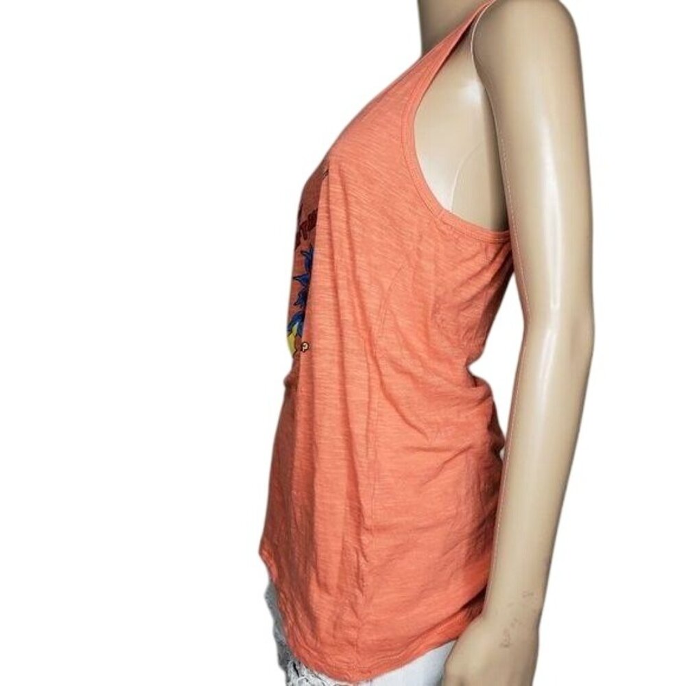 Left-Handed Super Power Tank Top Orange Pimatee size XL Cotton blend - Picture 2 of 8